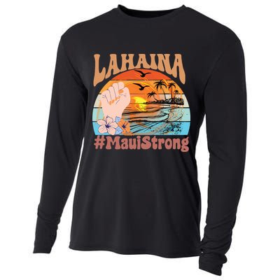Maui Strong Lahaina Banyan Tree Maui Hawaii Shoreline Cooling Performance Long Sleeve Crew
