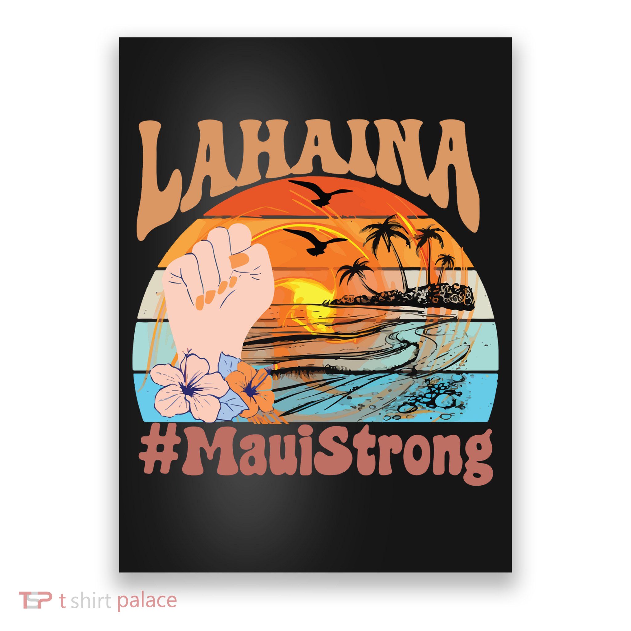 Maui Strong Lahaina Banyan Tree Maui Hawaii Shoreline Poster