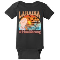 Maui Strong Lahaina Banyan Tree Maui Hawaii Shoreline Baby Bodysuit