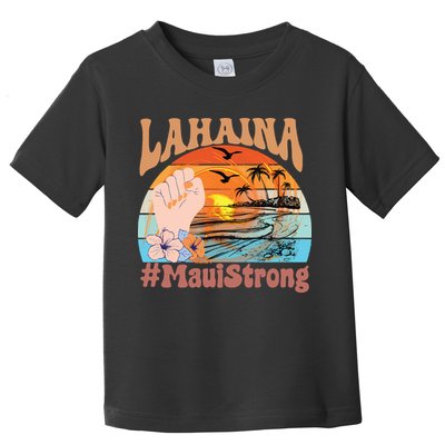 Maui Strong Lahaina Banyan Tree Maui Hawaii Shoreline Toddler T-Shirt