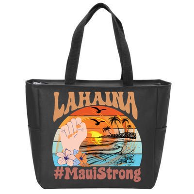 Maui Strong Lahaina Banyan Tree Maui Hawaii Shoreline Zip Tote Bag