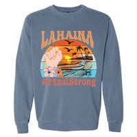 Maui Strong Lahaina Banyan Tree Maui Hawaii Shoreline Garment-Dyed Sweatshirt
