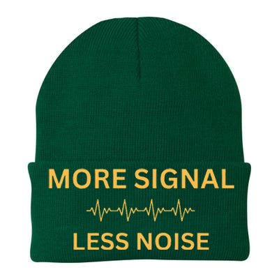 More Signal Less Noise Knit Cap Winter Beanie