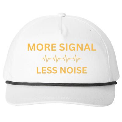 More Signal Less Noise Snapback Five-Panel Rope Hat