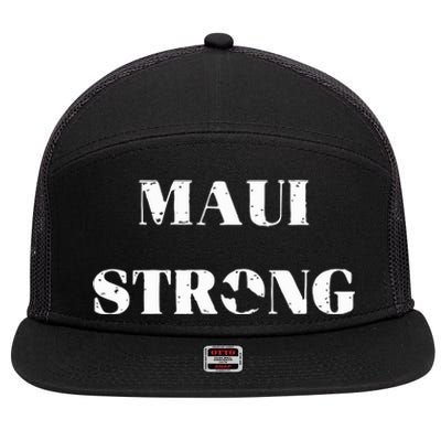 Maui Strong Lahaina Fires Maui Wildfire Relief 7 Panel Mesh Trucker Snapback Hat