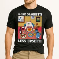 More Spaghetti Less Upsetti Funny Cute Cat Saying Quote Gift Cooling Performance Crew T-Shirt