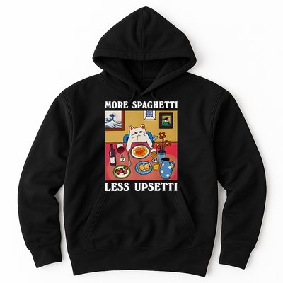 More Spaghetti Less Upsetti Funny Cute Cat Saying Quote Gift Hoodie