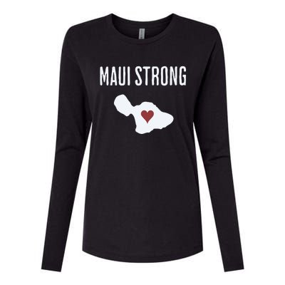 Maui Strong Lahaina Fires Maui Wildfire Relief Womens Cotton Relaxed Long Sleeve T-Shirt