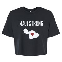 Maui Strong Lahaina Fires Maui Wildfire Relief Bella+Canvas Jersey Crop Tee