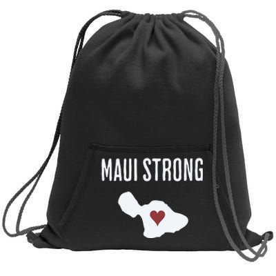 Maui Strong Lahaina Fires Maui Wildfire Relief Sweatshirt Cinch Pack Bag