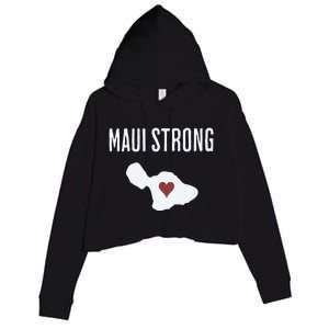 Maui Strong Lahaina Fires Maui Wildfire Relief Crop Fleece Hoodie