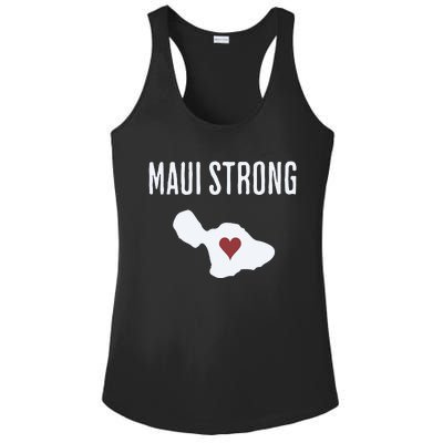 Maui Strong Lahaina Fires Maui Wildfire Relief Ladies PosiCharge Competitor Racerback Tank