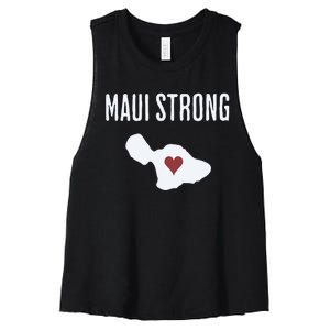 Maui Strong Lahaina Fires Maui Wildfire Relief Women's Racerback Cropped Tank