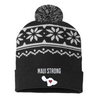 Maui Strong Lahaina Fires Maui Wildfire Relief USA-Made Snowflake Beanie