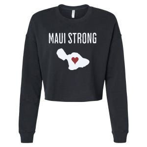 Maui Strong Lahaina Fires Maui Wildfire Relief Cropped Pullover Crew