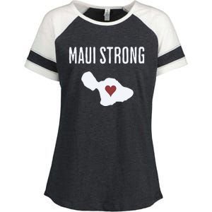 Maui Strong Lahaina Fires Maui Wildfire Relief Enza Ladies Jersey Colorblock Tee