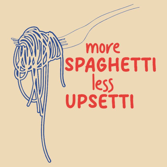 More Spaghetti Less Upsetti Italian Pasta Humor Bag