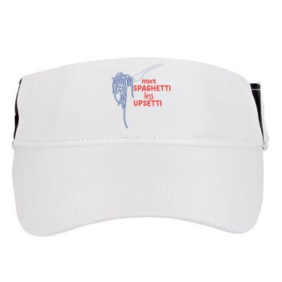 More Spaghetti Less Upsetti Italian Pasta Humor Adult Drive Performance Visor