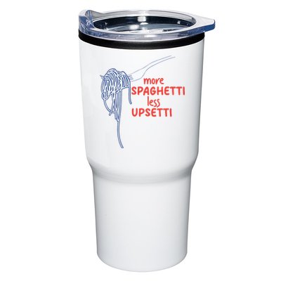 More Spaghetti Less Upsetti Italian Pasta Humor Tumbler