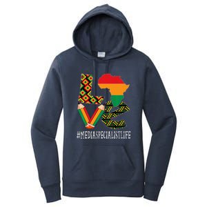 Media Specialist Love African American BHM Women's Pullover Hoodie