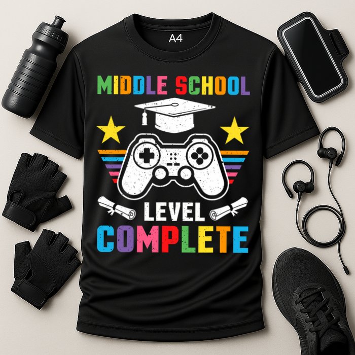 Middle School Level Complete Graduation Class 2025 Gamer  Cooling Performance Crew T-Shirt