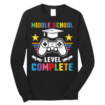 Middle School Level Complete Graduation Class 2025 Gamer  Long Sleeve Shirt