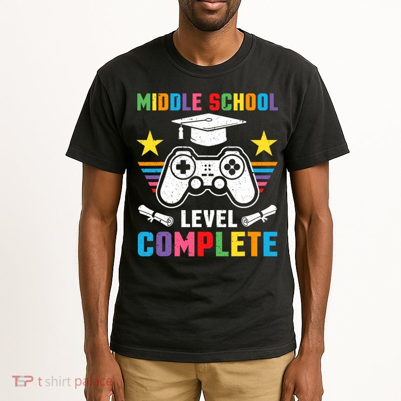 Middle School Level Complete Graduation Class 2025 Gamer  Tall T-Shirt