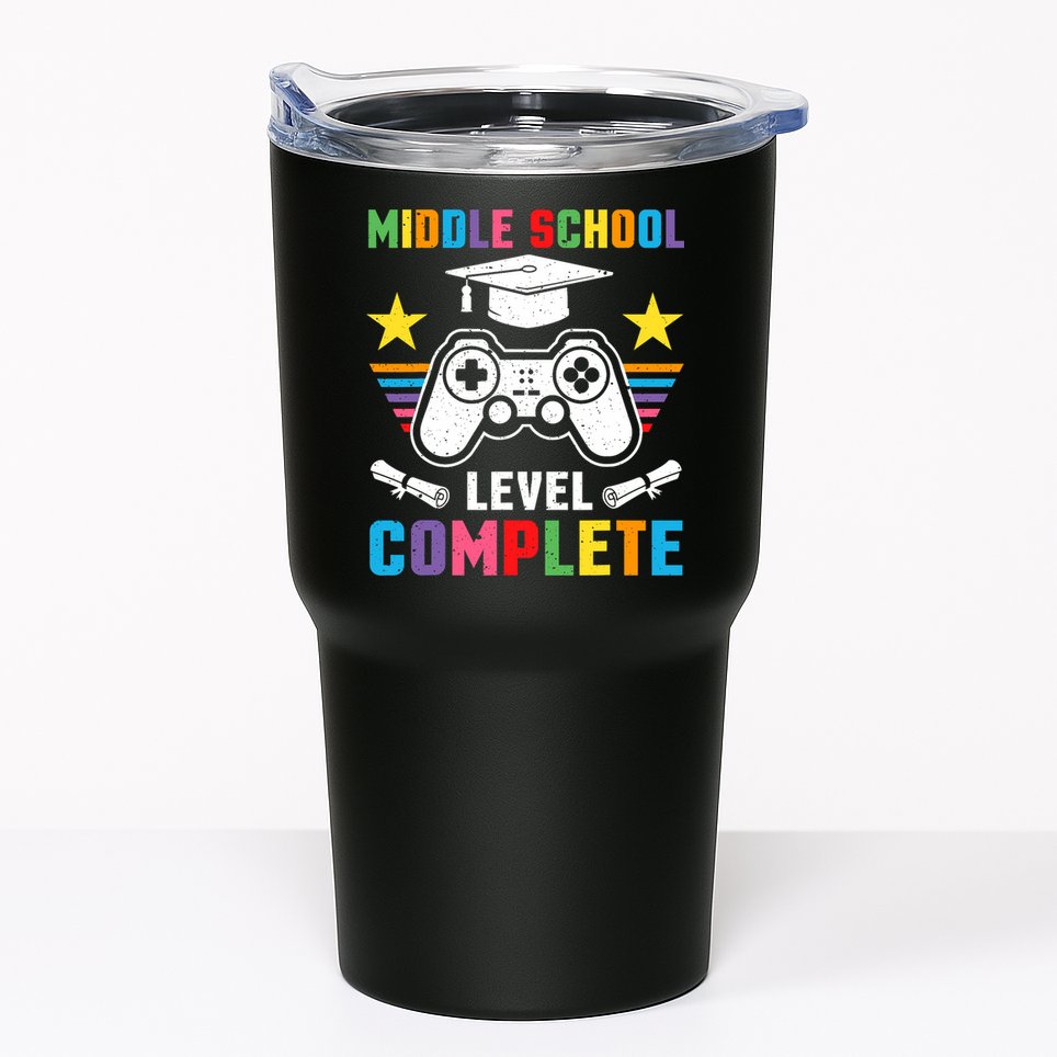 Middle School Level Complete Graduation Class 2025 Gamer  Tumbler