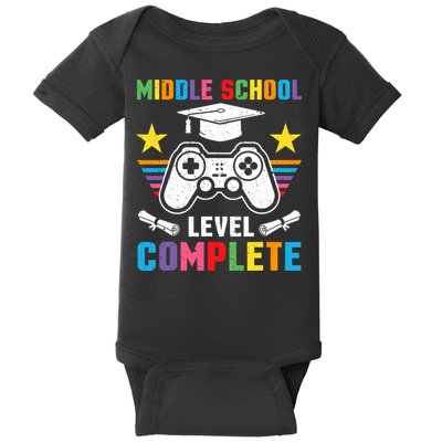 Middle School Level Complete Graduation Class 2025 Gamer  Baby Bodysuit