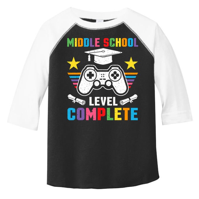 Middle School Level Complete Graduation Class 2025 Gamer  Toddler Fine Jersey T-Shirt