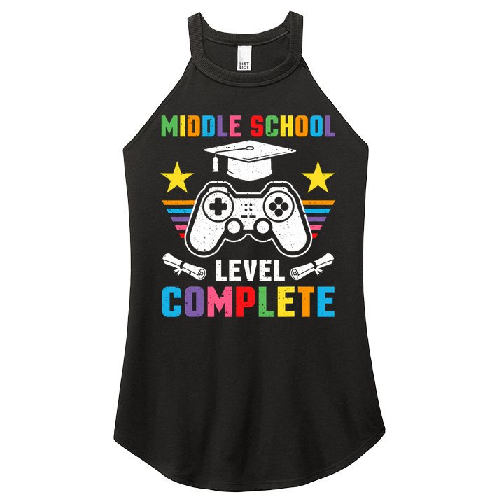 Middle School Level Complete Graduation Class 2025 Gamer  Women's Perfect Tri Rocker Tank