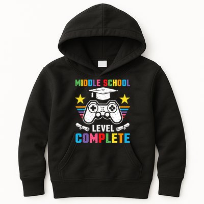 Middle School Level Complete Graduation Class 2025 Gamer  Kids Hoodie