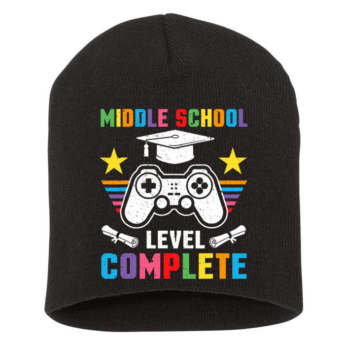 Middle School Level Complete Graduation Class 2025 Gamer  Short Acrylic Beanie