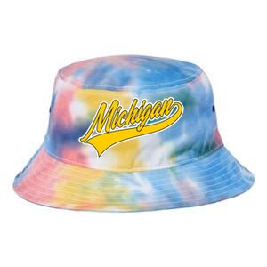 Michigan Script Logo Tie Dye Newport Bucket Hat