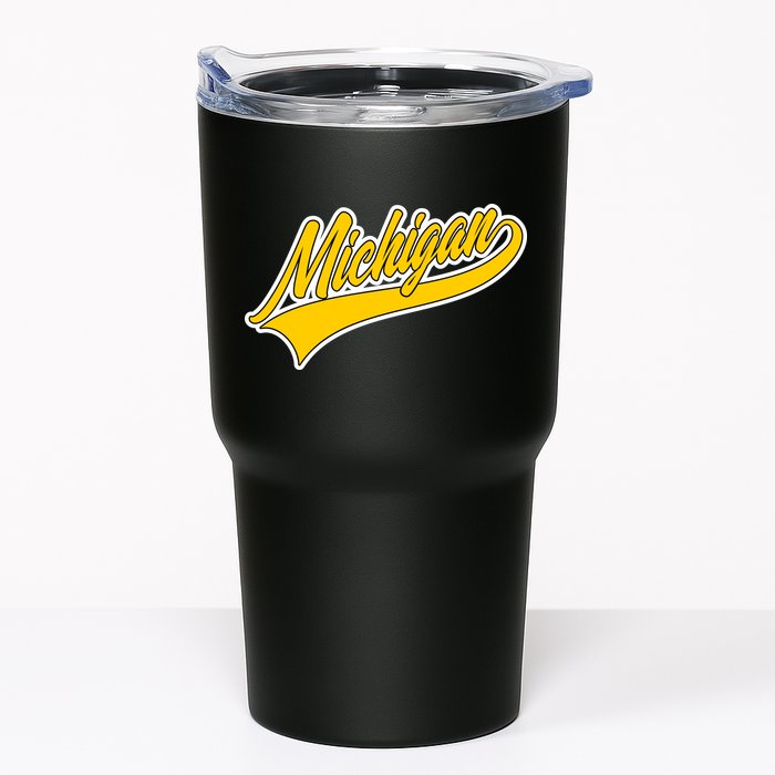 Michigan Script Logo Tumbler
