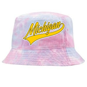 Michigan Script Logo Tie-Dyed Bucket Hat