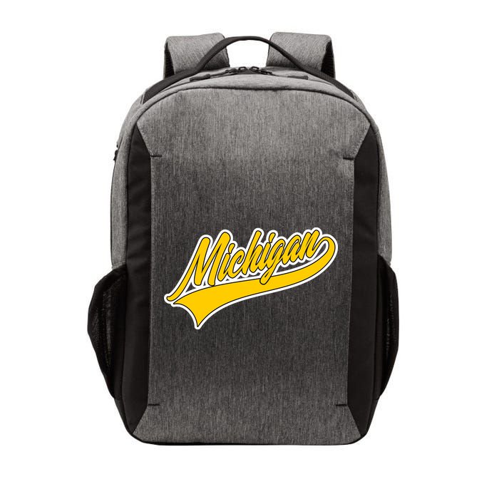 Michigan Script Logo Vector Backpack