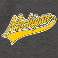 Michigan Script Logo Vector Backpack