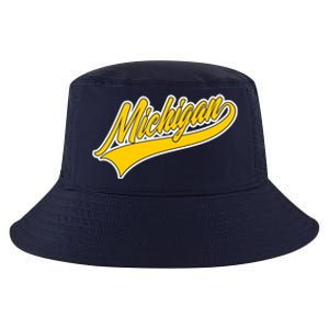 Michigan Script Logo Cool Comfort Performance Bucket Hat