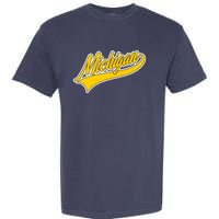 Michigan Script Logo Garment-Dyed Heavyweight T-Shirt