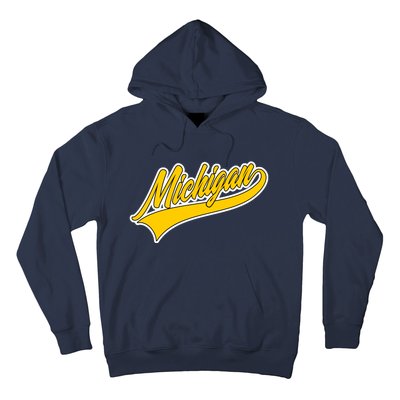 Michigan Script Logo Hoodie