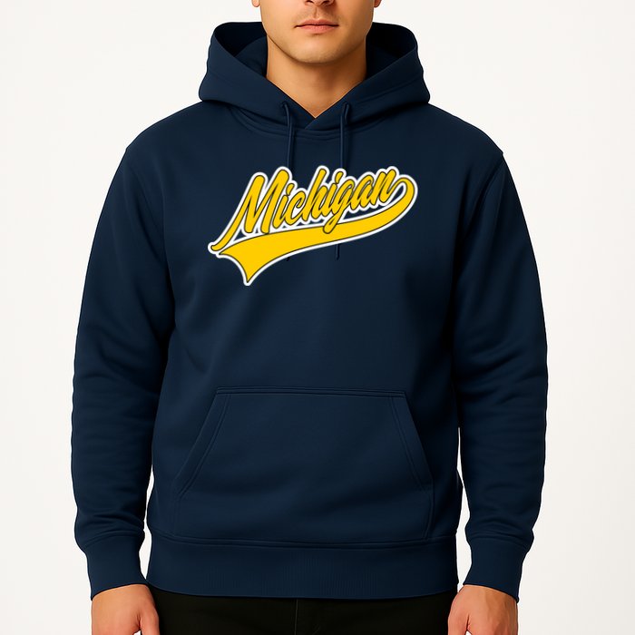 Michigan Script Logo Hoodie