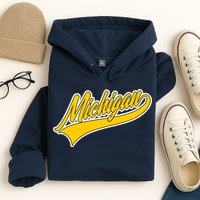 Michigan Script Logo Hoodie