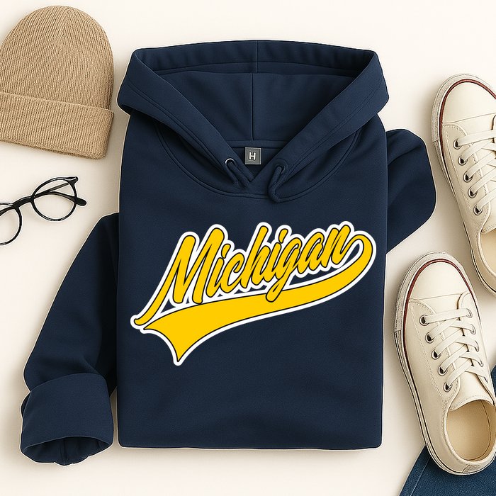 Michigan Script Logo Hoodie