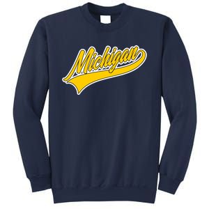 Michigan Script Logo Sweatshirt