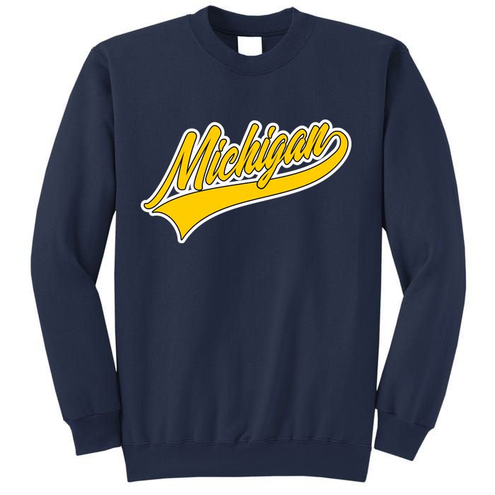 Michigan Script Logo Sweatshirt