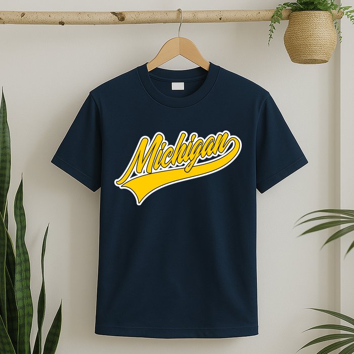 Michigan Script Logo T-Shirt