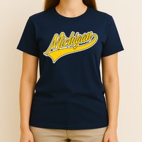 Michigan Script Logo T-Shirt