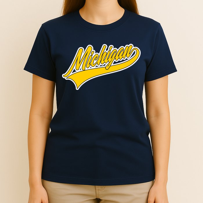 Michigan Script Logo T-Shirt