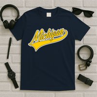 Michigan Script Logo T-Shirt